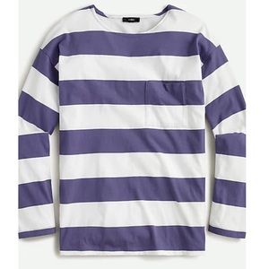 J. Crew Essential wide-sleeve T-shirt in stripe